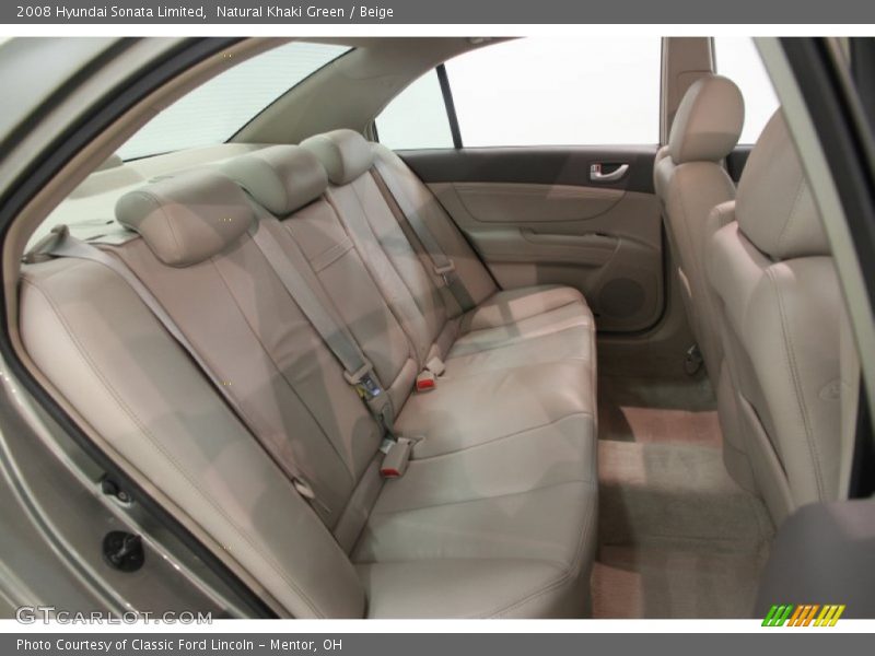Natural Khaki Green / Beige 2008 Hyundai Sonata Limited