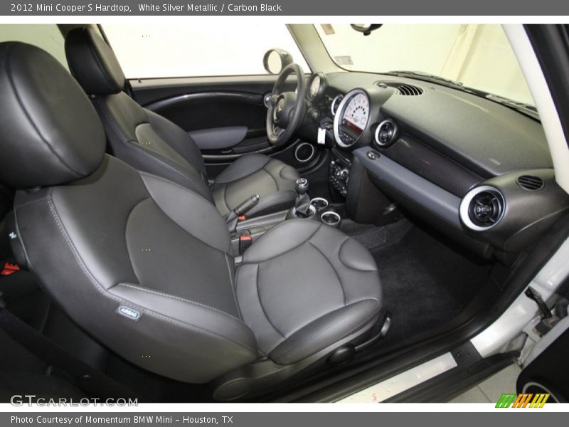 White Silver Metallic / Carbon Black 2012 Mini Cooper S Hardtop