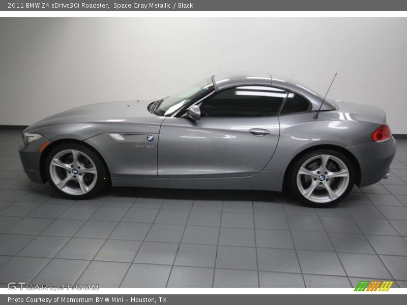 Space Gray Metallic / Black 2011 BMW Z4 sDrive30i Roadster