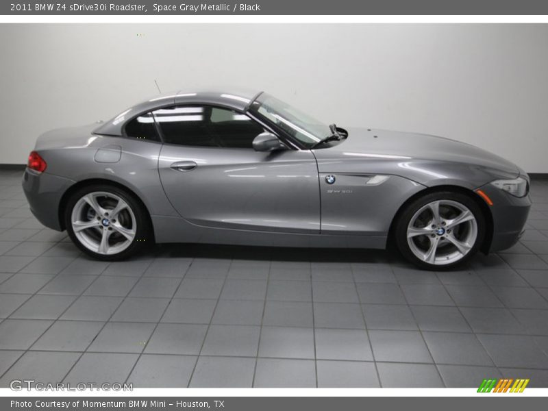 Space Gray Metallic / Black 2011 BMW Z4 sDrive30i Roadster