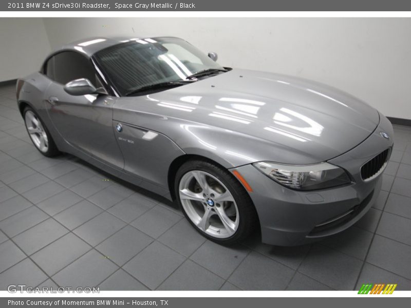 Space Gray Metallic / Black 2011 BMW Z4 sDrive30i Roadster