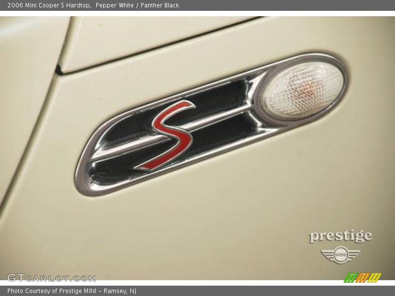 Pepper White / Panther Black 2006 Mini Cooper S Hardtop