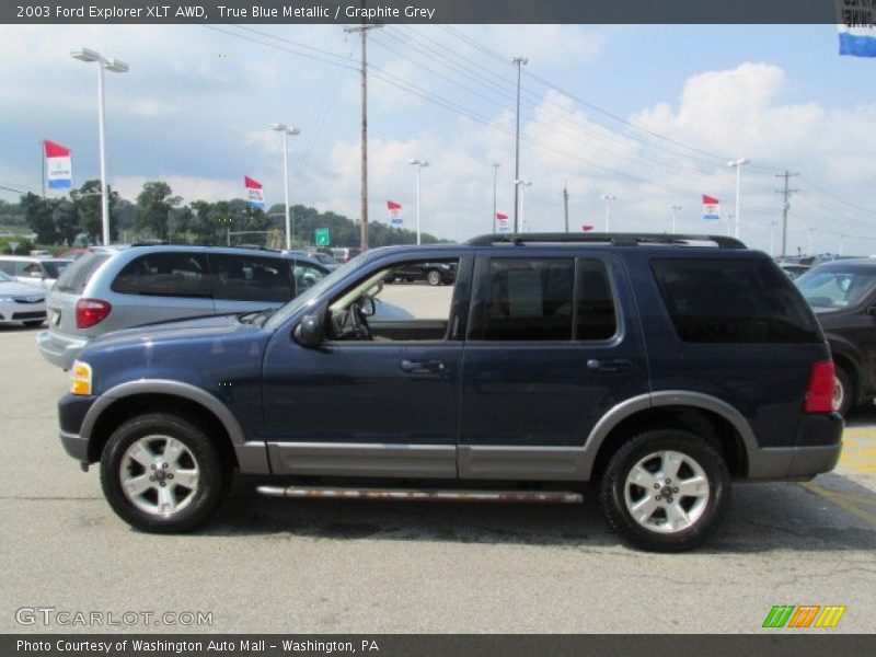 True Blue Metallic / Graphite Grey 2003 Ford Explorer XLT AWD