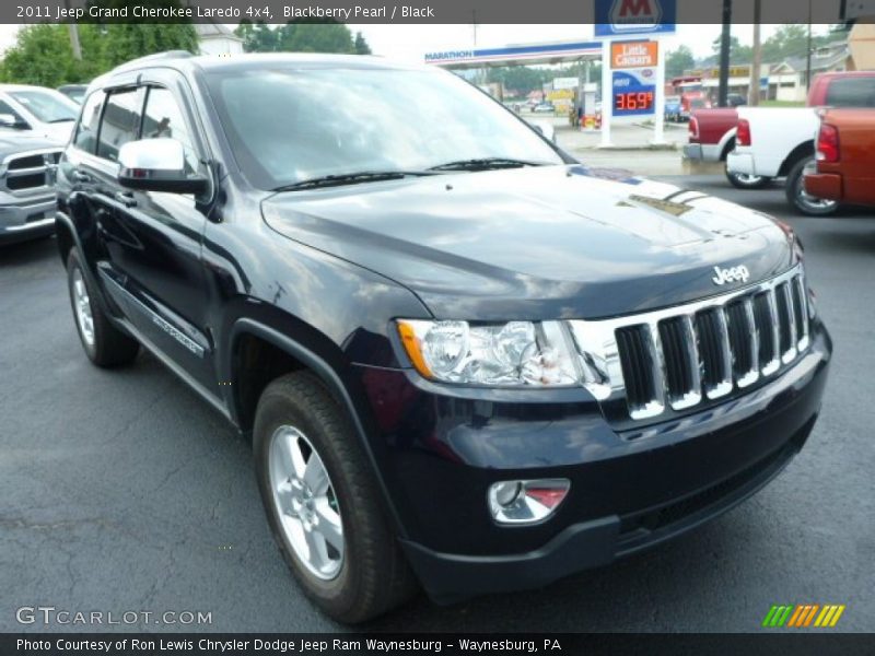 Blackberry Pearl / Black 2011 Jeep Grand Cherokee Laredo 4x4