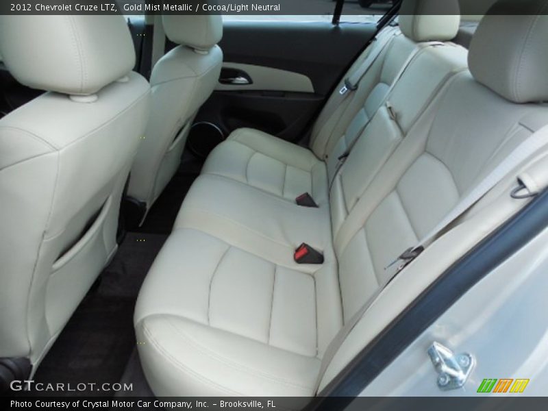 Gold Mist Metallic / Cocoa/Light Neutral 2012 Chevrolet Cruze LTZ
