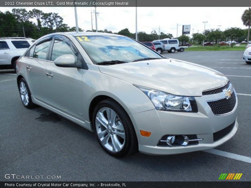 Gold Mist Metallic / Cocoa/Light Neutral 2012 Chevrolet Cruze LTZ