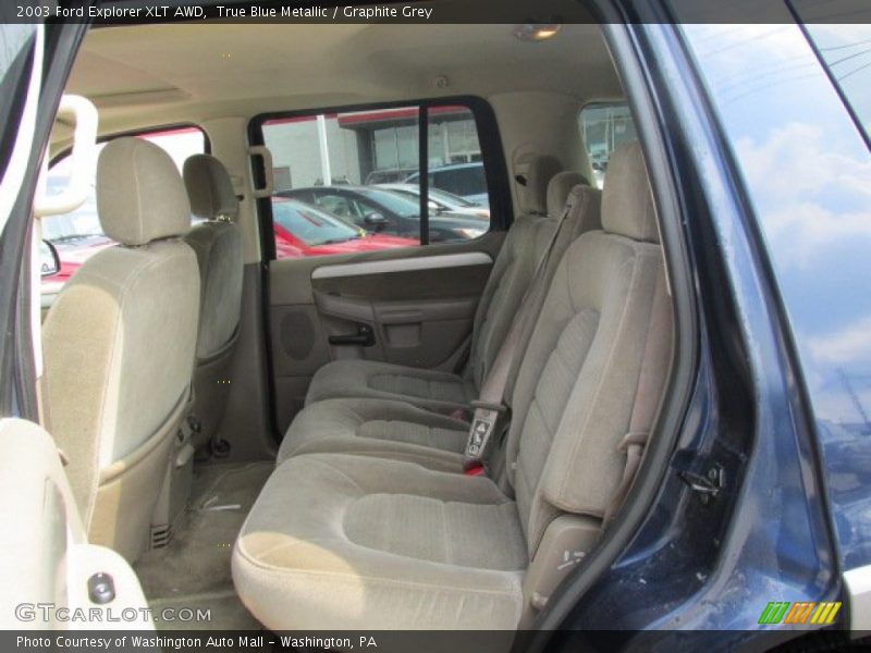 True Blue Metallic / Graphite Grey 2003 Ford Explorer XLT AWD