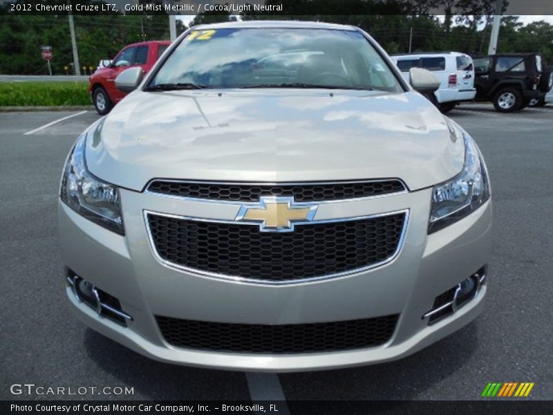 Gold Mist Metallic / Cocoa/Light Neutral 2012 Chevrolet Cruze LTZ