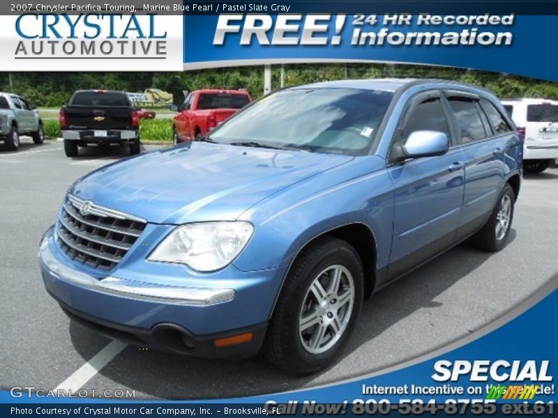 Marine Blue Pearl / Pastel Slate Gray 2007 Chrysler Pacifica Touring