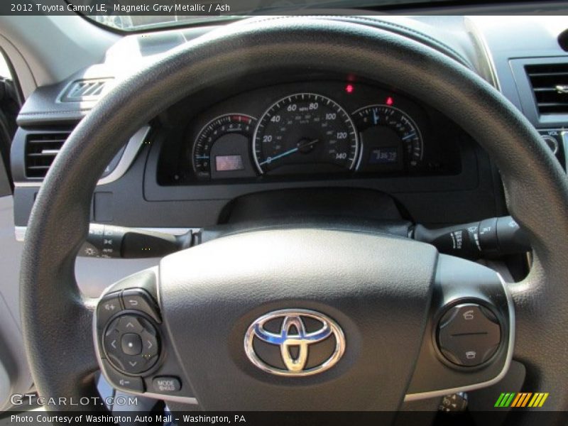 Magnetic Gray Metallic / Ash 2012 Toyota Camry LE
