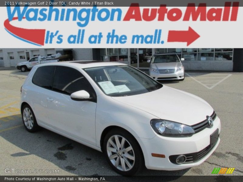 Candy White / Titan Black 2011 Volkswagen Golf 2 Door TDI