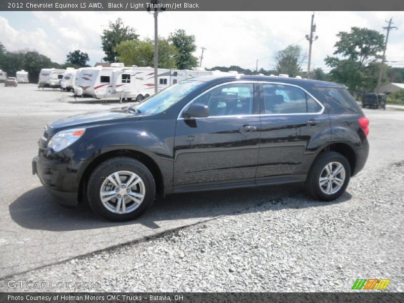 Black / Light Titanium/Jet Black 2012 Chevrolet Equinox LS AWD