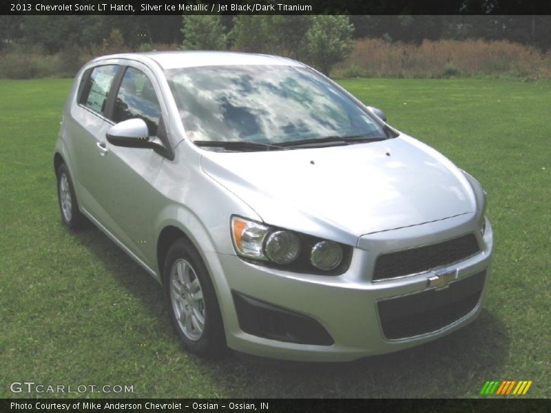 Silver Ice Metallic / Jet Black/Dark Titanium 2013 Chevrolet Sonic LT Hatch