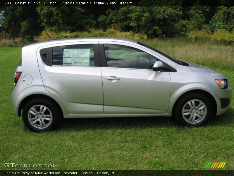 Silver Ice Metallic / Jet Black/Dark Titanium 2013 Chevrolet Sonic LT Hatch