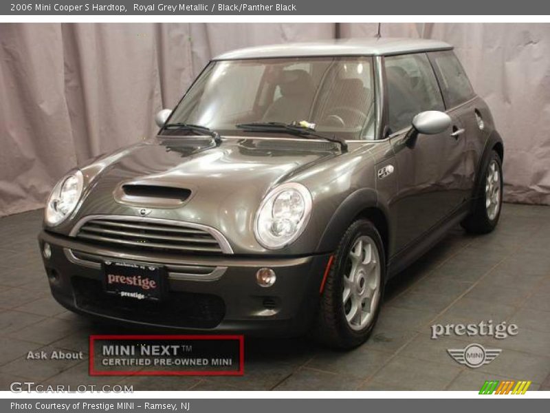 Royal Grey Metallic / Black/Panther Black 2006 Mini Cooper S Hardtop