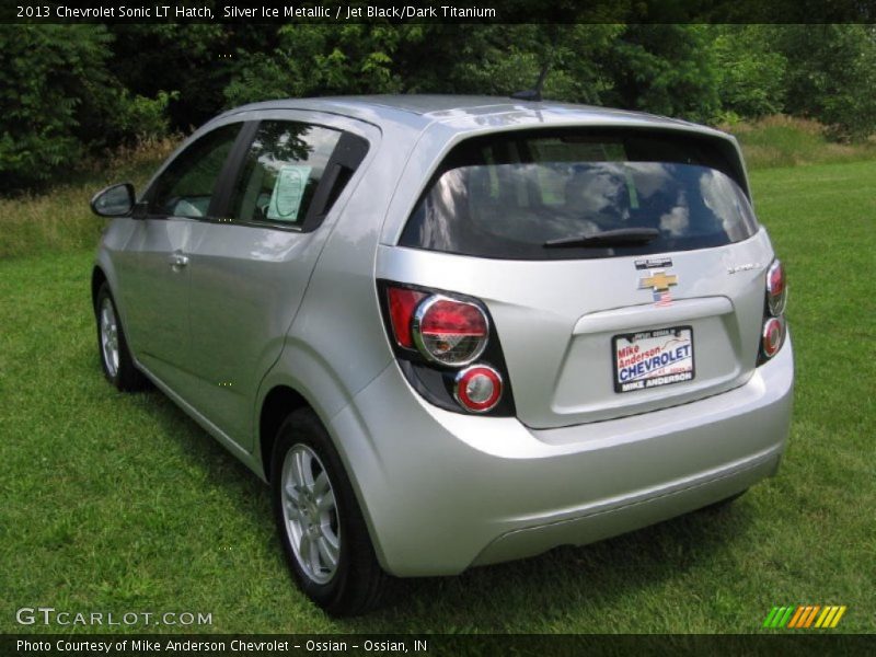 Silver Ice Metallic / Jet Black/Dark Titanium 2013 Chevrolet Sonic LT Hatch
