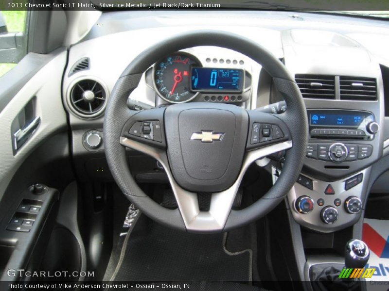 Silver Ice Metallic / Jet Black/Dark Titanium 2013 Chevrolet Sonic LT Hatch