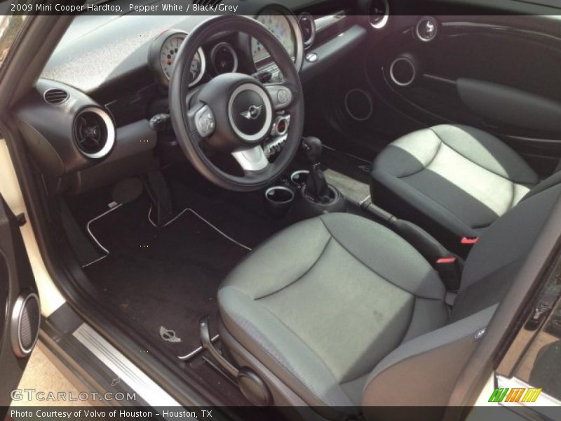 Pepper White / Black/Grey 2009 Mini Cooper Hardtop