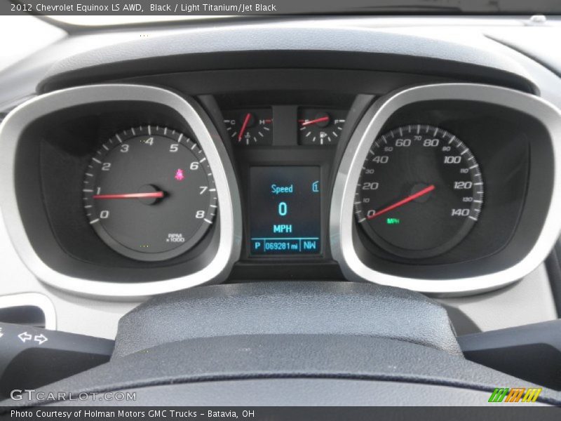 Black / Light Titanium/Jet Black 2012 Chevrolet Equinox LS AWD