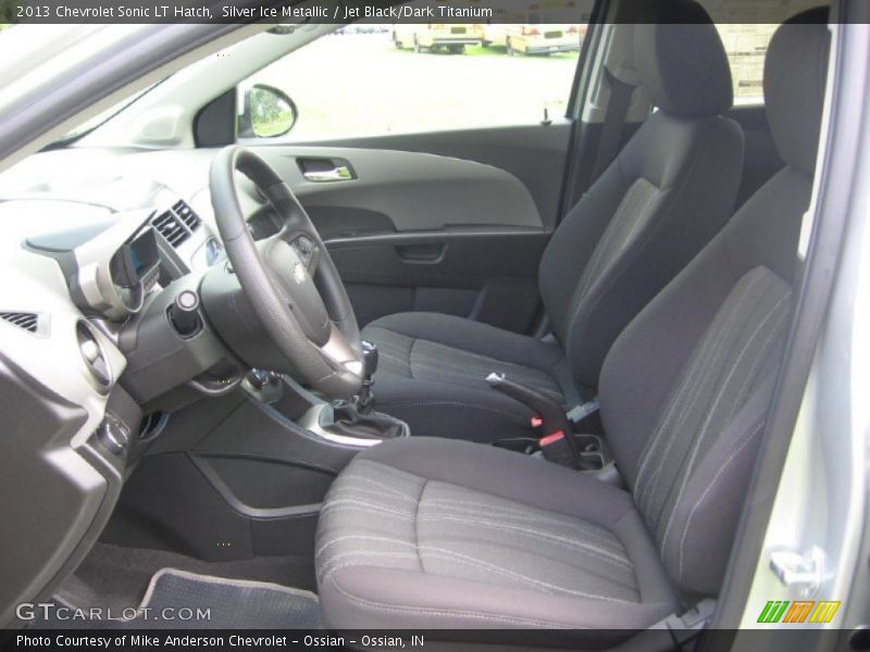 Silver Ice Metallic / Jet Black/Dark Titanium 2013 Chevrolet Sonic LT Hatch