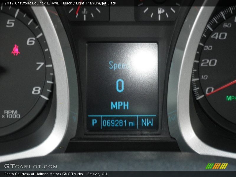 Black / Light Titanium/Jet Black 2012 Chevrolet Equinox LS AWD
