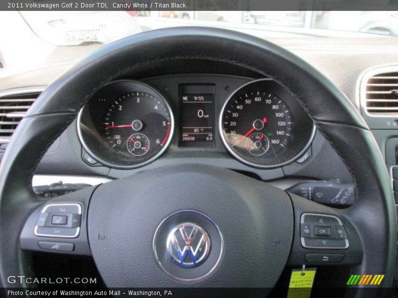 Candy White / Titan Black 2011 Volkswagen Golf 2 Door TDI