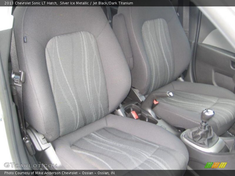 Silver Ice Metallic / Jet Black/Dark Titanium 2013 Chevrolet Sonic LT Hatch