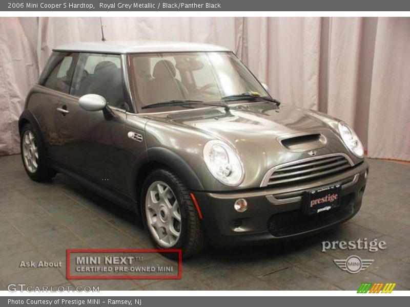 Royal Grey Metallic / Black/Panther Black 2006 Mini Cooper S Hardtop