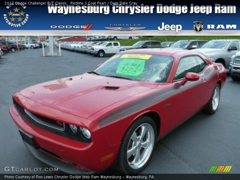 Redline 3 Coat Pearl / Dark Slate Gray 2012 Dodge Challenger R/T Classic