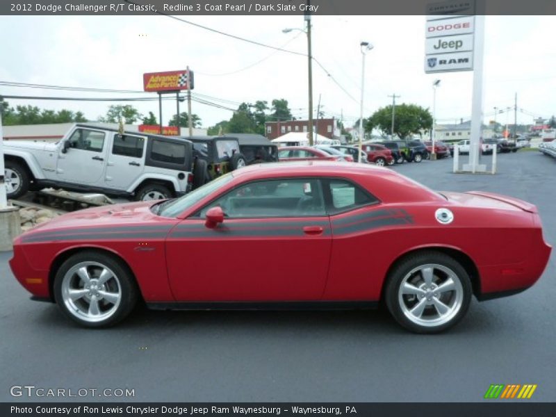 Redline 3 Coat Pearl / Dark Slate Gray 2012 Dodge Challenger R/T Classic