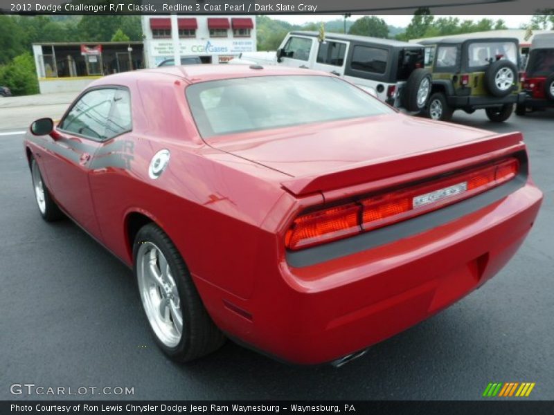 Redline 3 Coat Pearl / Dark Slate Gray 2012 Dodge Challenger R/T Classic