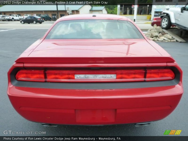 Redline 3 Coat Pearl / Dark Slate Gray 2012 Dodge Challenger R/T Classic