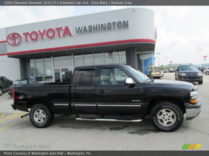 Onyx Black / Medium Gray 2000 Chevrolet Silverado 1500 Z71 Extended Cab 4x4