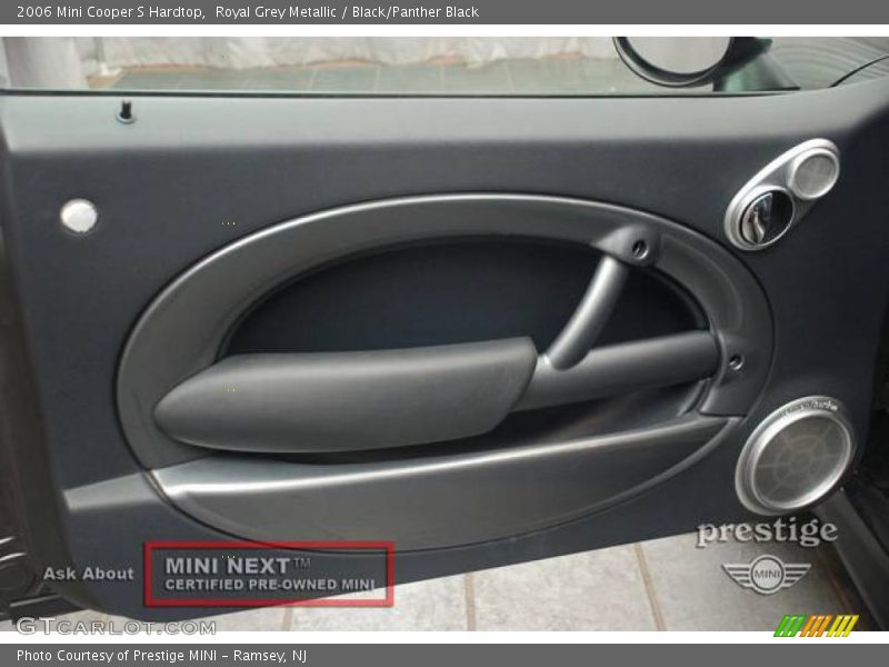 Royal Grey Metallic / Black/Panther Black 2006 Mini Cooper S Hardtop