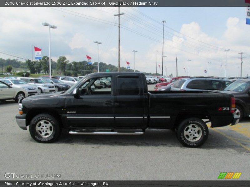 Onyx Black / Medium Gray 2000 Chevrolet Silverado 1500 Z71 Extended Cab 4x4