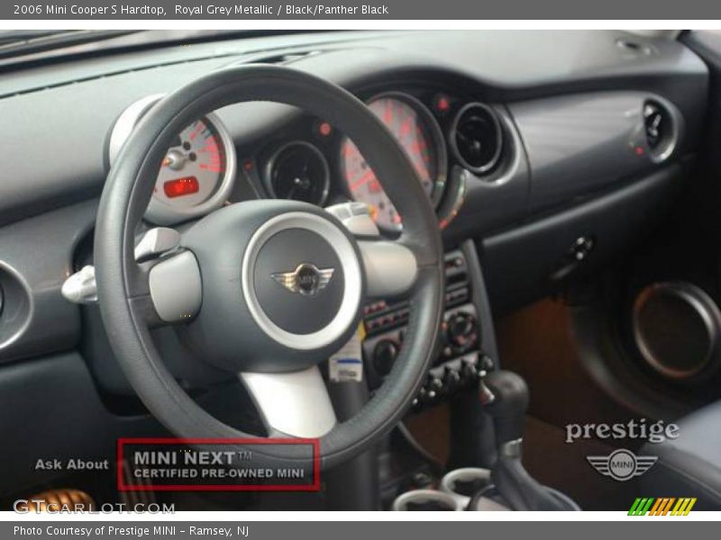 Royal Grey Metallic / Black/Panther Black 2006 Mini Cooper S Hardtop