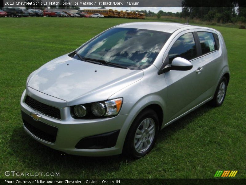 Silver Ice Metallic / Jet Black/Dark Titanium 2013 Chevrolet Sonic LT Hatch