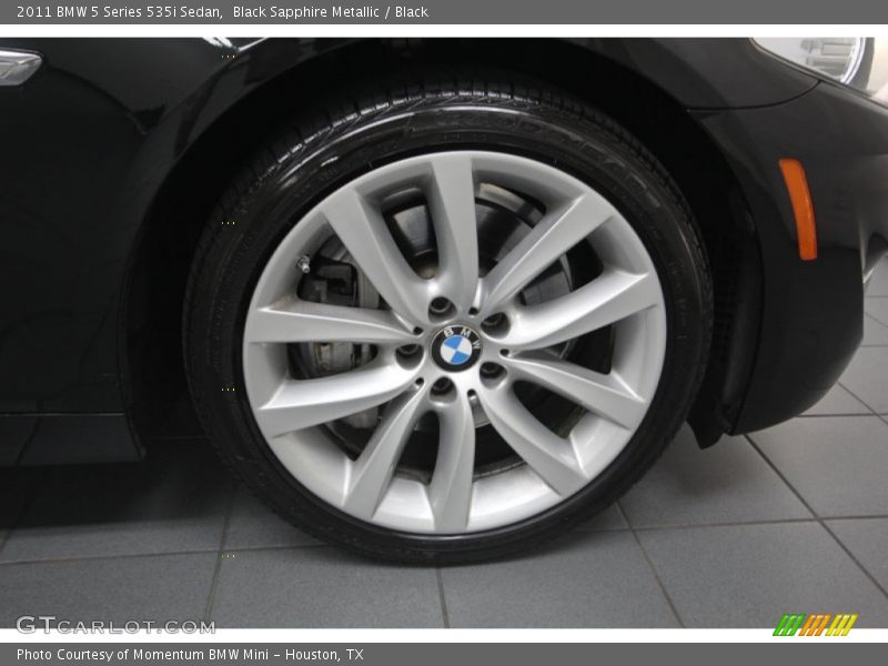 Black Sapphire Metallic / Black 2011 BMW 5 Series 535i Sedan
