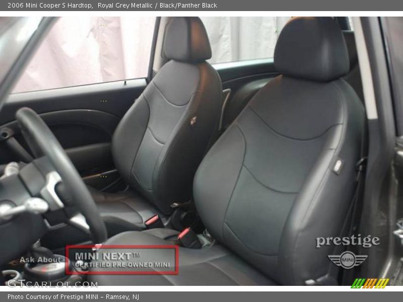 Royal Grey Metallic / Black/Panther Black 2006 Mini Cooper S Hardtop