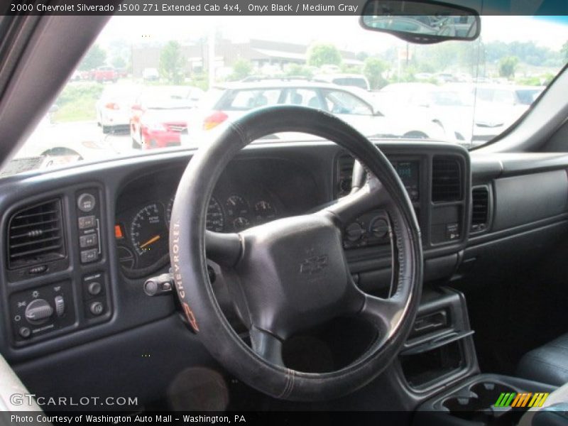 Onyx Black / Medium Gray 2000 Chevrolet Silverado 1500 Z71 Extended Cab 4x4