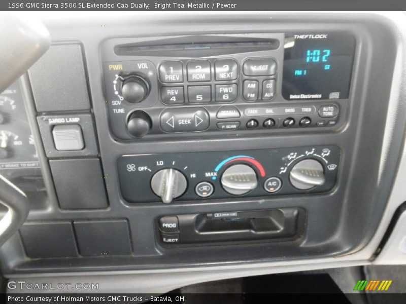 Controls of 1996 Sierra 3500 SL Extended Cab Dually