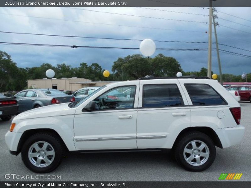 Stone White / Dark Slate Gray 2010 Jeep Grand Cherokee Laredo