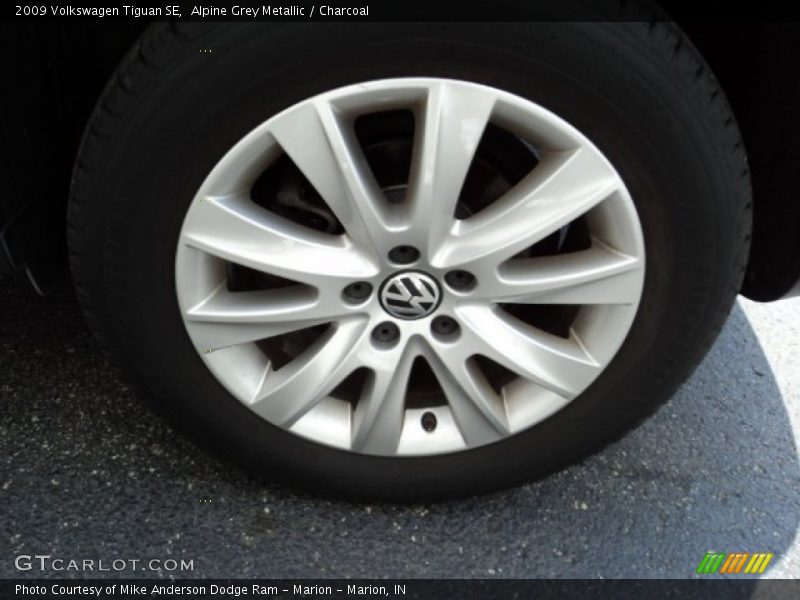 Alpine Grey Metallic / Charcoal 2009 Volkswagen Tiguan SE