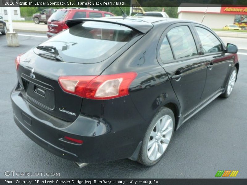 Tarmac Black Pearl / Black 2010 Mitsubishi Lancer Sportback GTS