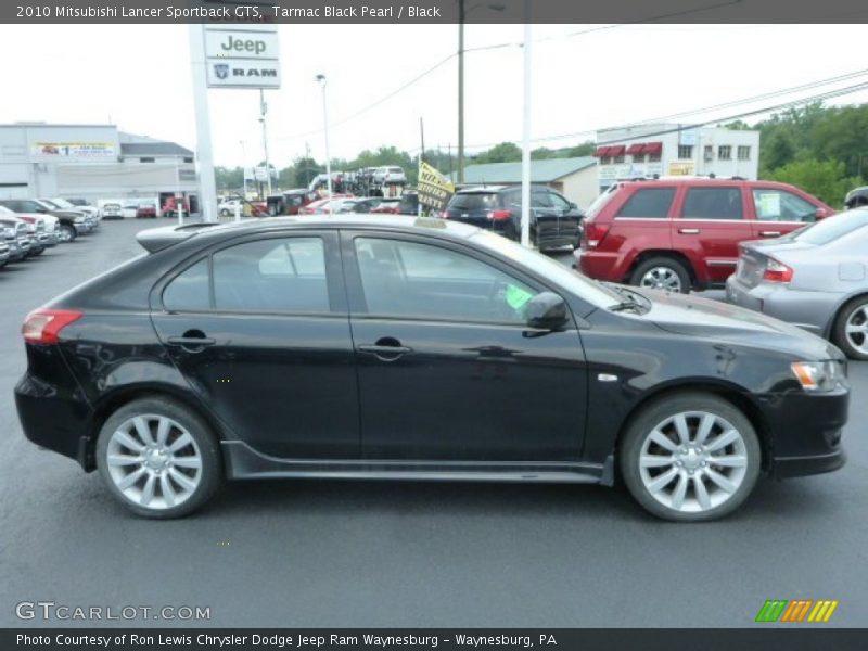 Tarmac Black Pearl / Black 2010 Mitsubishi Lancer Sportback GTS