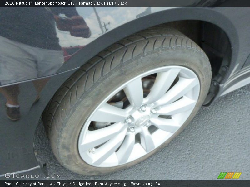 Tarmac Black Pearl / Black 2010 Mitsubishi Lancer Sportback GTS