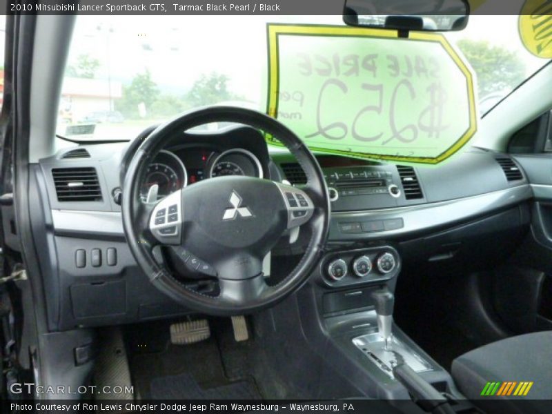 Tarmac Black Pearl / Black 2010 Mitsubishi Lancer Sportback GTS