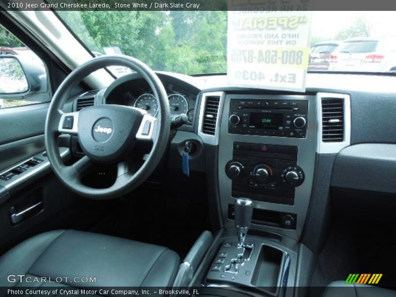 Stone White / Dark Slate Gray 2010 Jeep Grand Cherokee Laredo