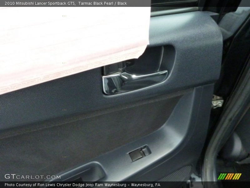 Tarmac Black Pearl / Black 2010 Mitsubishi Lancer Sportback GTS