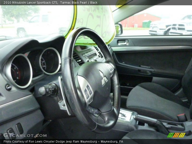 Tarmac Black Pearl / Black 2010 Mitsubishi Lancer Sportback GTS